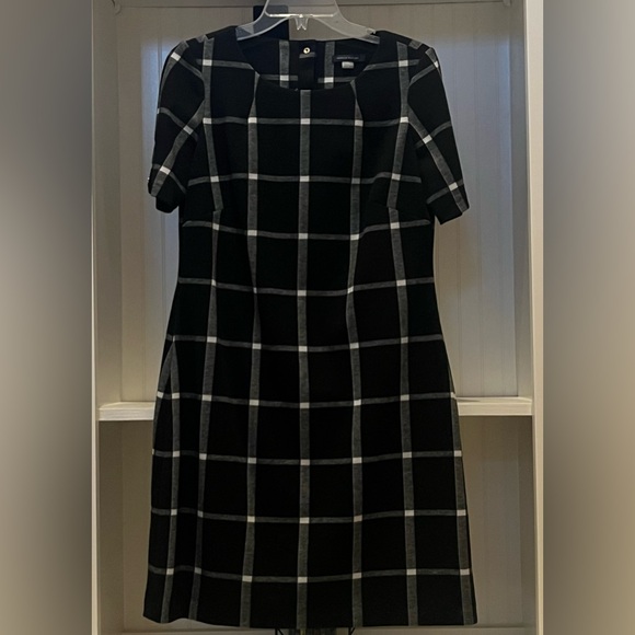 Tommy Hilfiger Dress | black/gray/cream pattern | Size: 10 - Picture 4 of 8